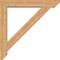 Ekena Millwork Traditional Slat Smooth Bracket w/ Offset Brace, Western Red Cedar, 7 1/2"W x 48"D x 48"H BKT0806X48X48TRA06SWR - alternate 3